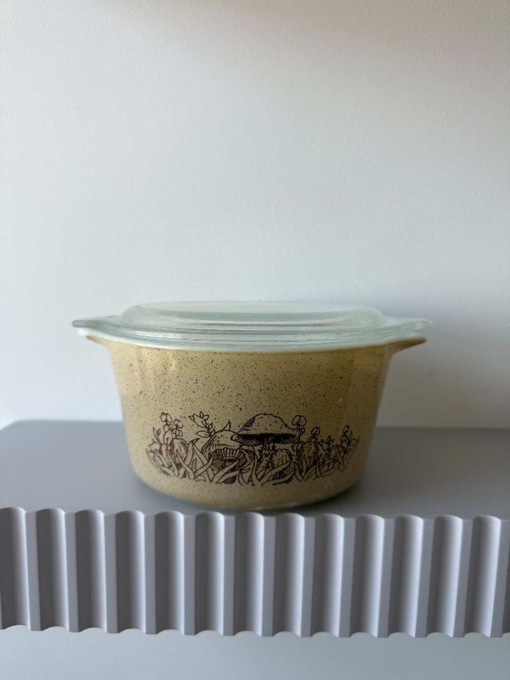 Vintage Pyrex Forest Fancies Mushroom Lidded Casserole Dish